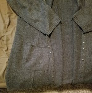 Style & Co Sweaters - Long grey hooded cardigan Style & Co Sweaters - Long grey hooded cardigan